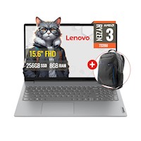 Combo Laptop Lenovo V15 AMD Ryzen 3 7320U 8GB RAM 256GB SSD 15.6 FHD FreeDOS + Mochila Xtech